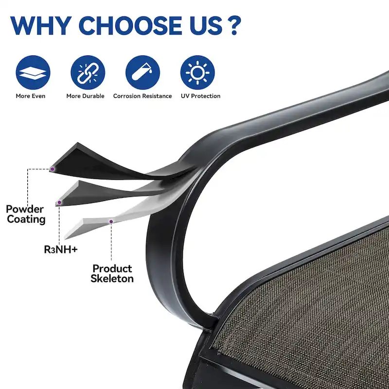 Patio Dining Set with 23 W Upholstered Swivel Chairs and Table