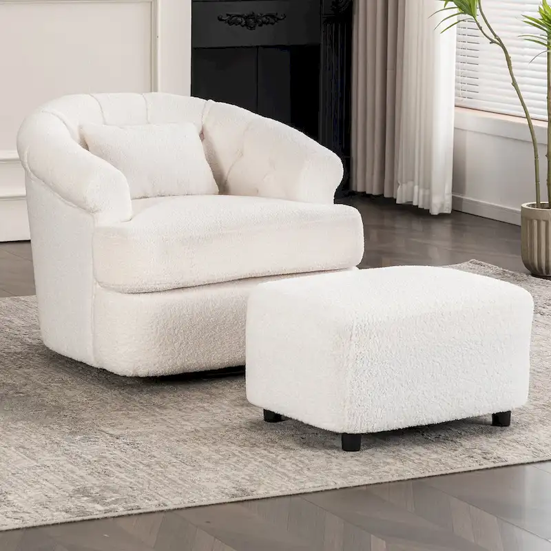 Velvet Swivel Chair