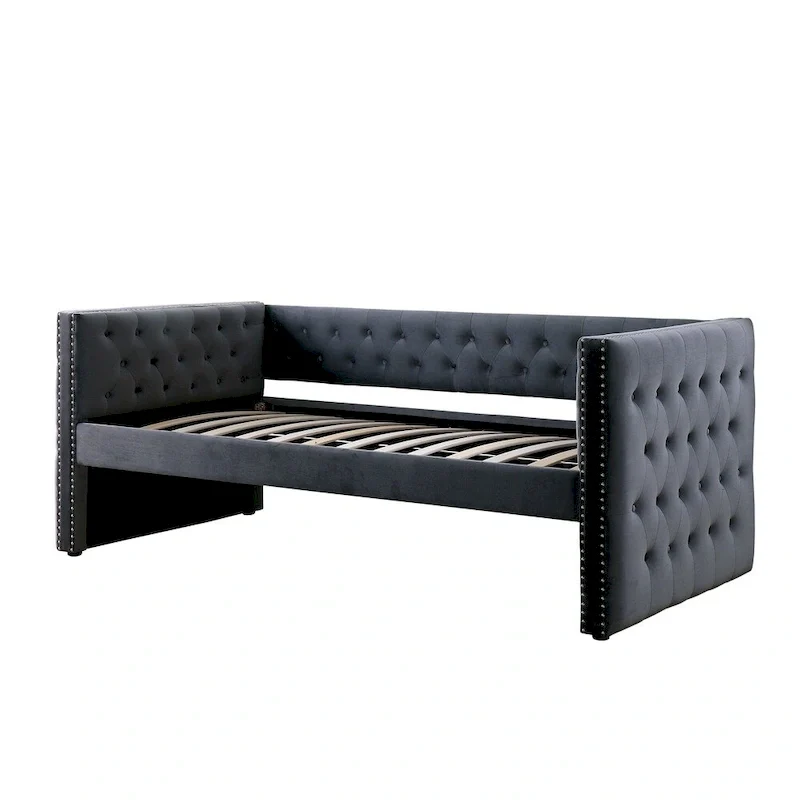 Mokatsi Glam Tufted 2-Piece Daybed with Trundle Set