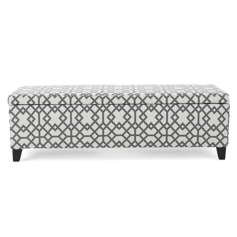 Modern Transitional Upholstered Dining Bench — Dark Brown Oak & Rubberwood, Foam Padded