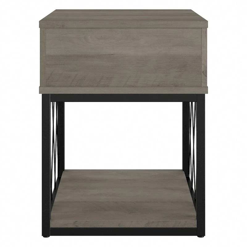 City Park Industrial End Table with Drawer