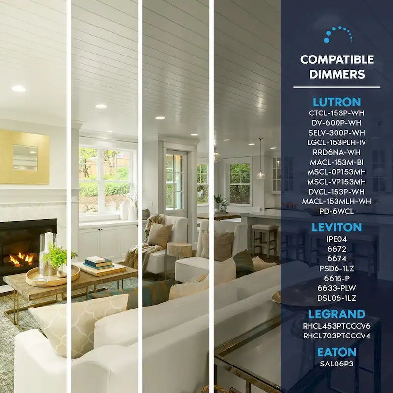 Luxrite BR20 LED Light Bulb, 6.5W=45W, Dimmable, 460 Lumens, Damp Rated, UL Listed, Energy Star, E26 Base 12-Pack