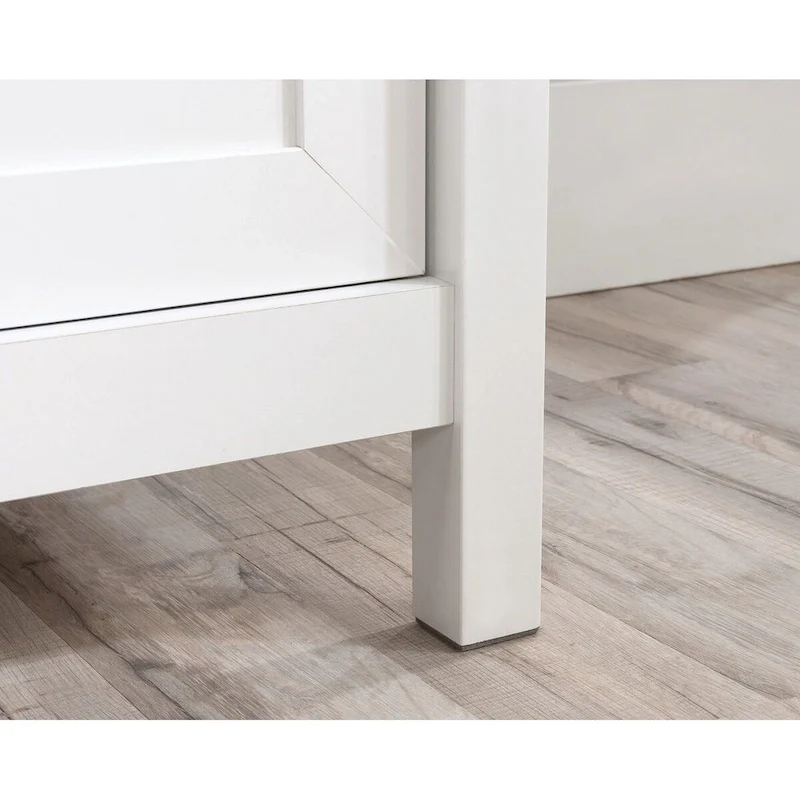 White 2-Drawer Lateral File Cabinet with Oak Accent Top, Single-User