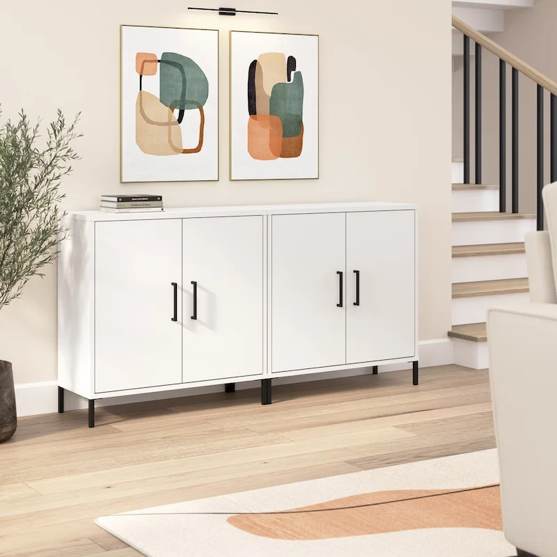 Essence Low Storage Cabinet with Doors