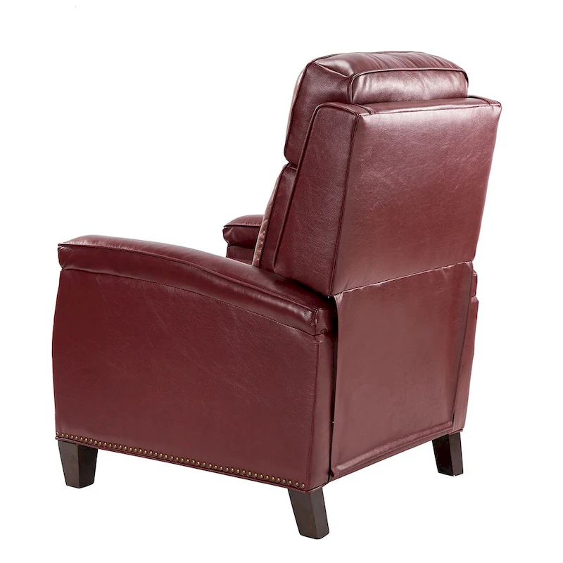Gaspar Mid-Century Modern Pushback Recliner with Nailhead Trim by HULALA HOME