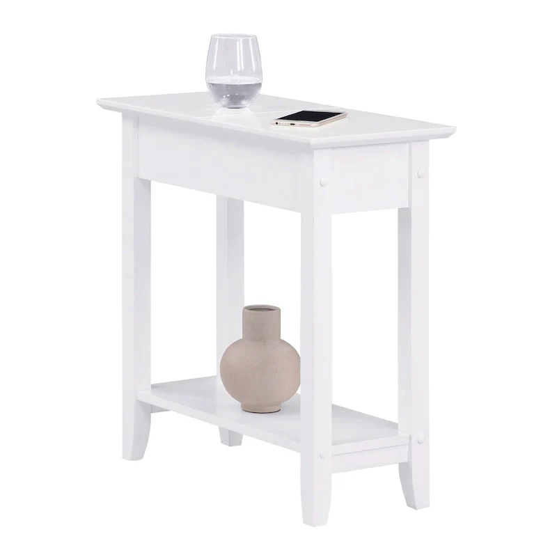 Flip Top End Table with Shelf