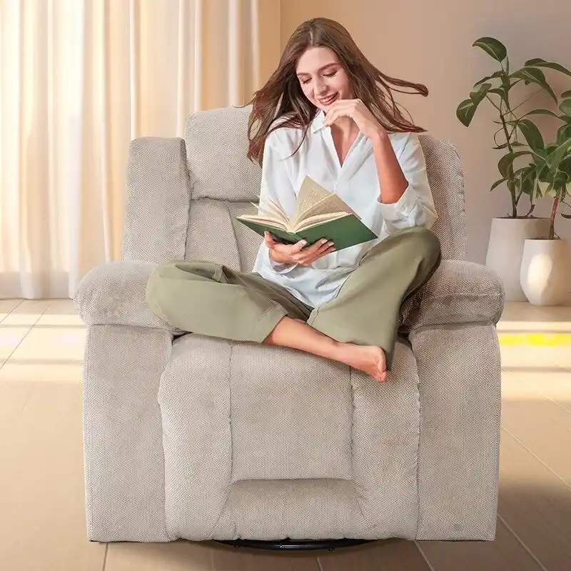 Rocker and Swivel Upholstered Recliner
