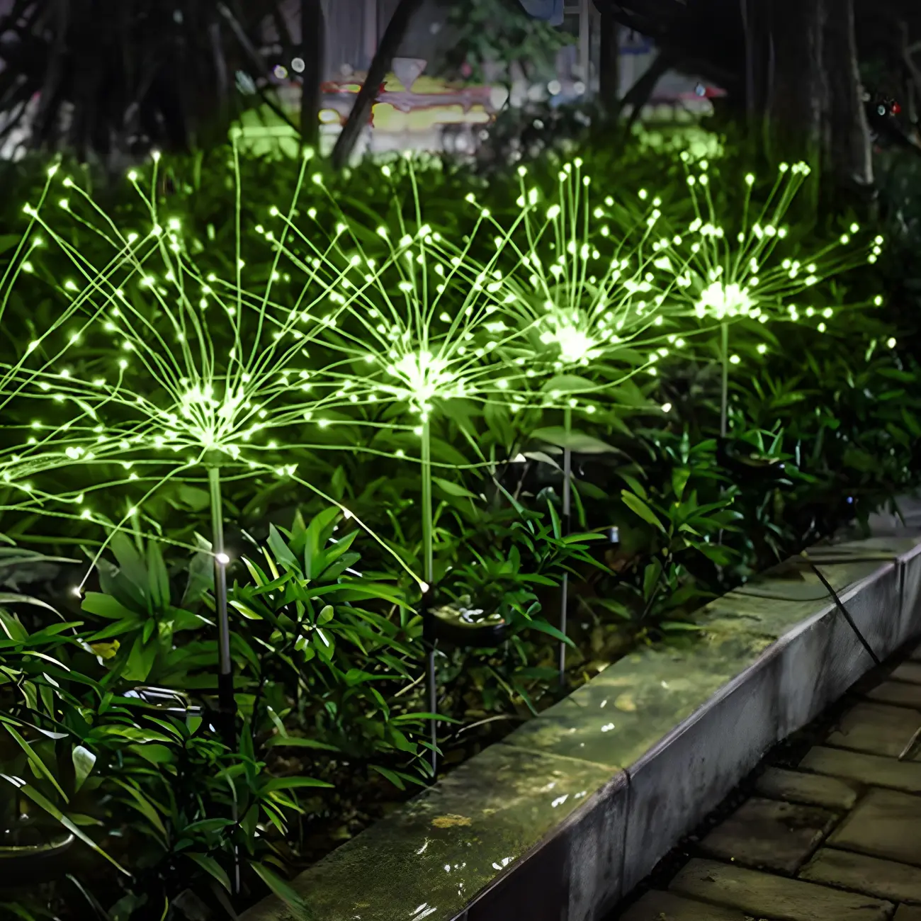 Firework Solar Metal Ground Landscape Light