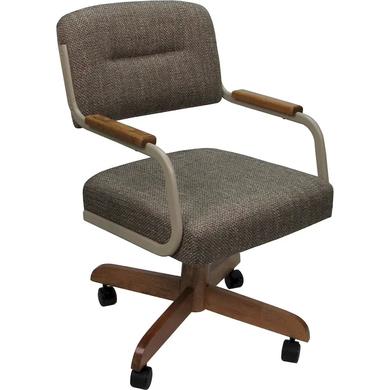 Swivel Tilt Kitchen Caster Chair with Wheels M-115 - 18 inch Seat
