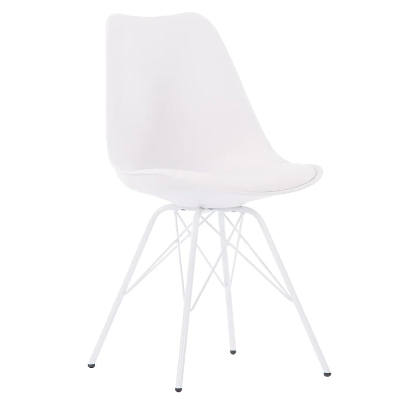 Mid-Century Modern Set of 2 Dining Room Chairs - N/A