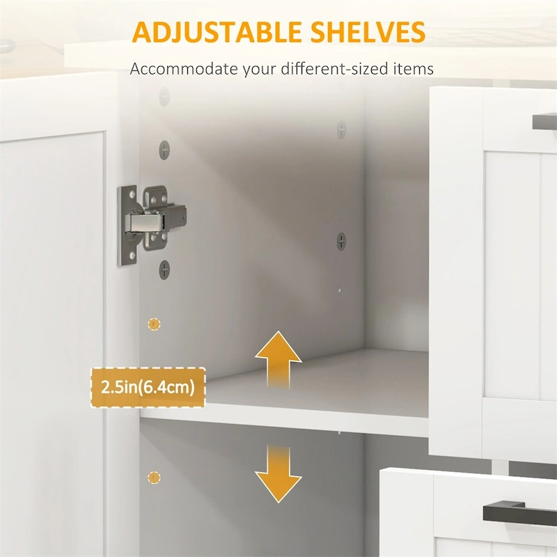 Kitchen Island with Drop Leaf,Rolling Kitchen Cart on Wheels w/Drawers