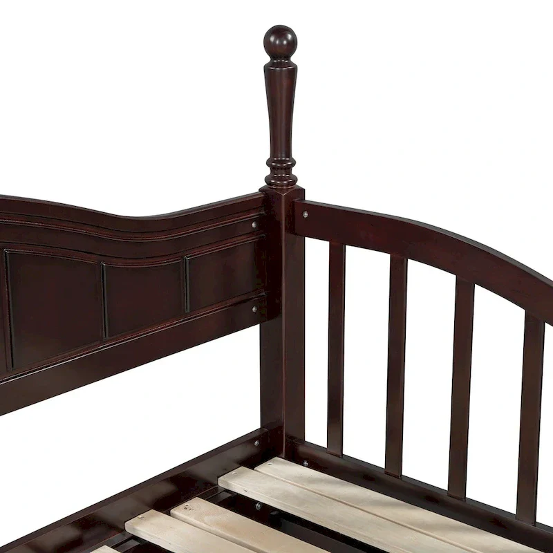 Twin Wooden Daybed with 2 Drawers & Trundle