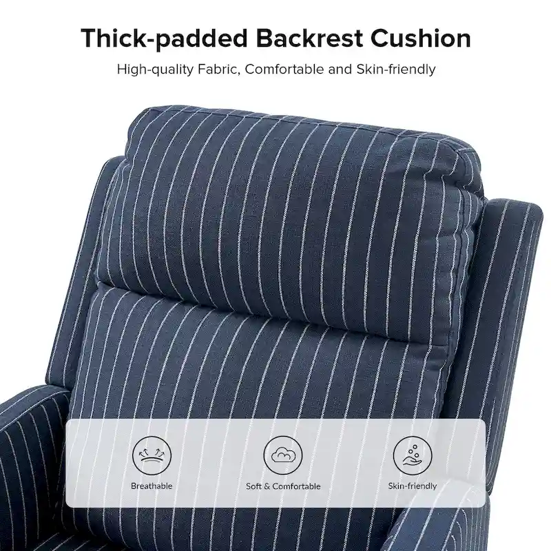 Diana Modern Polyester 360-degree Swivel Rocker Recliner Set of 2 by HULALA HOME