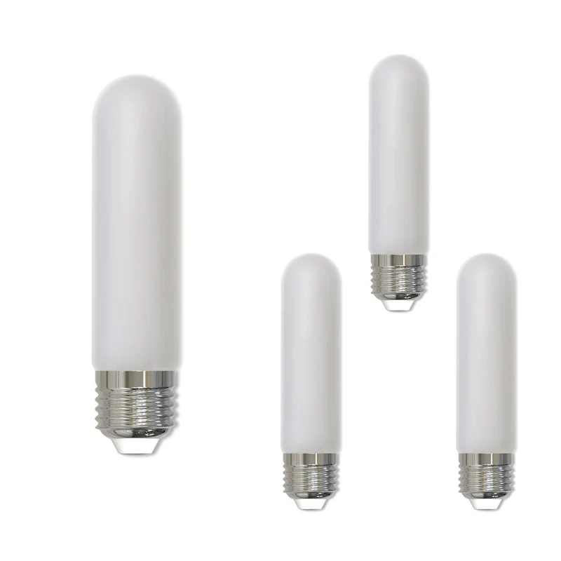 Bulbrite LED Filament Pack of (4) 5 Watt Dimmable 5 Inch T9 Light Bulb with Frost Glass Finish and Medium (E26) Base