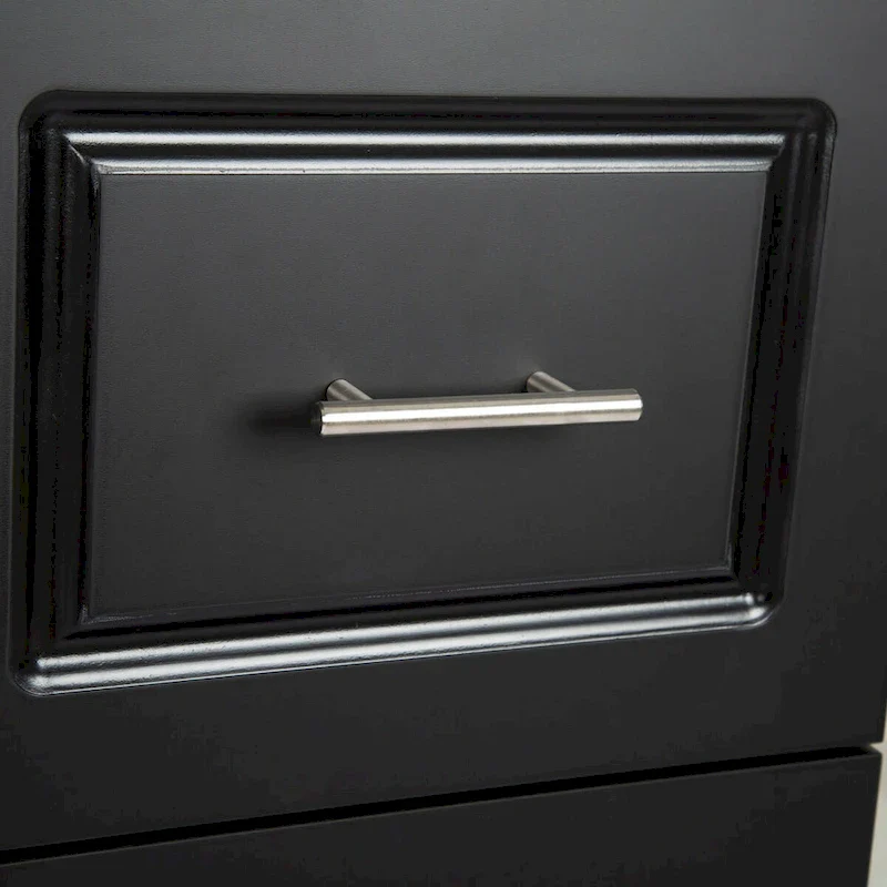 Mobile Kitchen Island & Kitchen Cart,With Extendable Rubber Wood Top and 3 Drawers - 53.93 (L) x 17 (W) x 36.22 (H