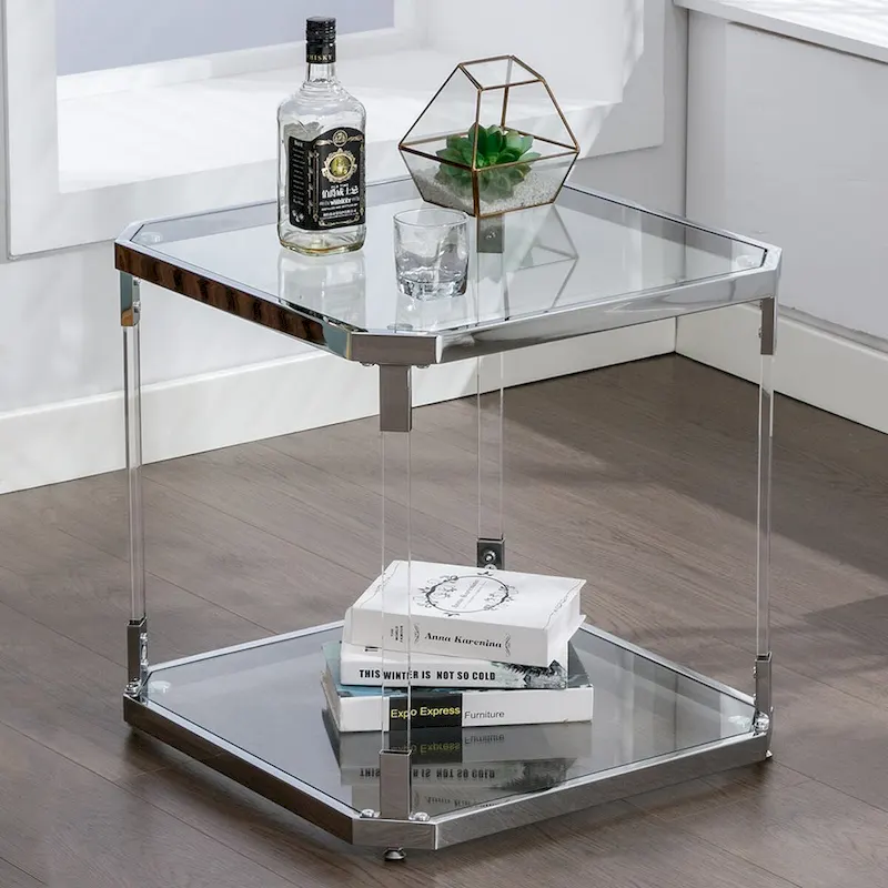 Glass Side Table