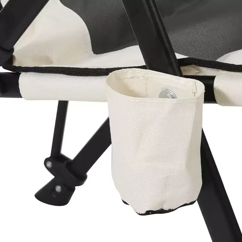 High-Back Folding Camping Chair with 3 Reclining Positions, Supports 260lbs, Padded with Armrest and Headrest, 22.83 x 32.67 x 55.11 Inches