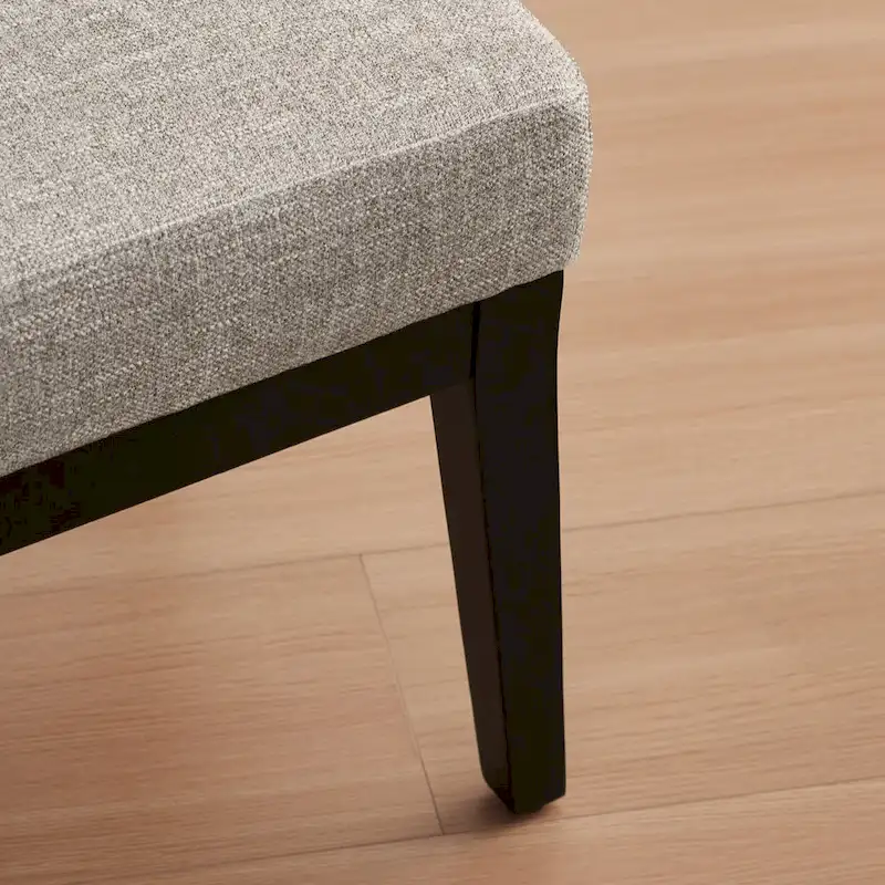 Mid Century 27.7 Upholstered Arm Chair with Solid Wood Frame and Ottoman