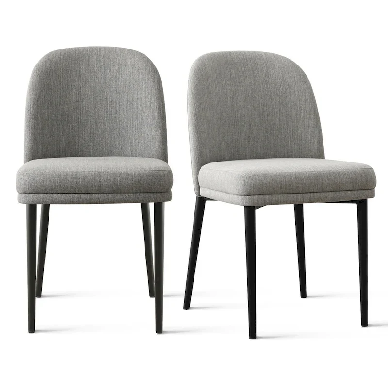 Linen Upholstered Dining Chair(Set of 2)