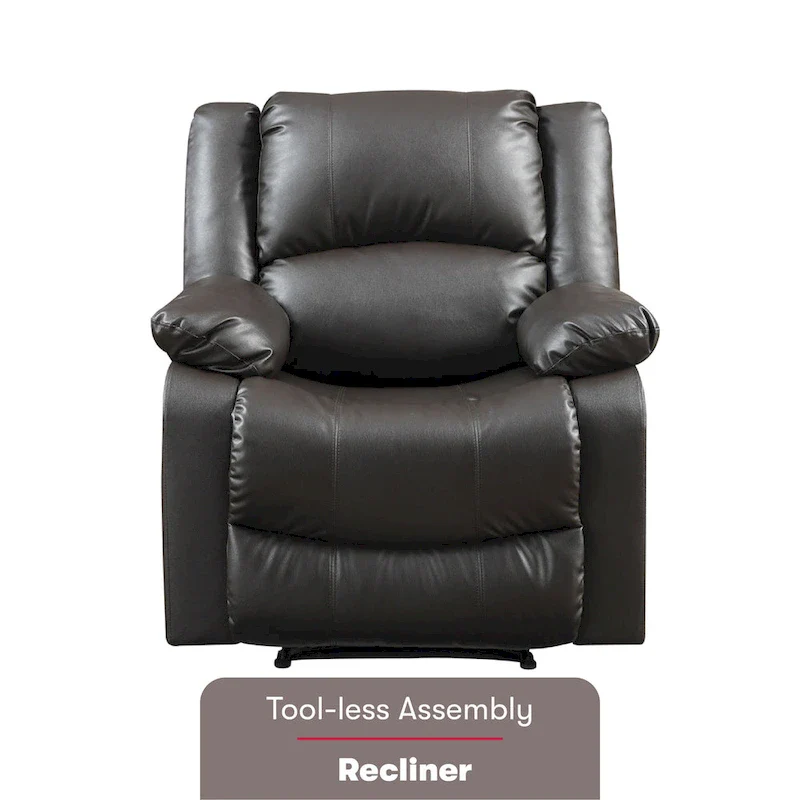 Relax A Lounger  Faux Leather Manual Recliner