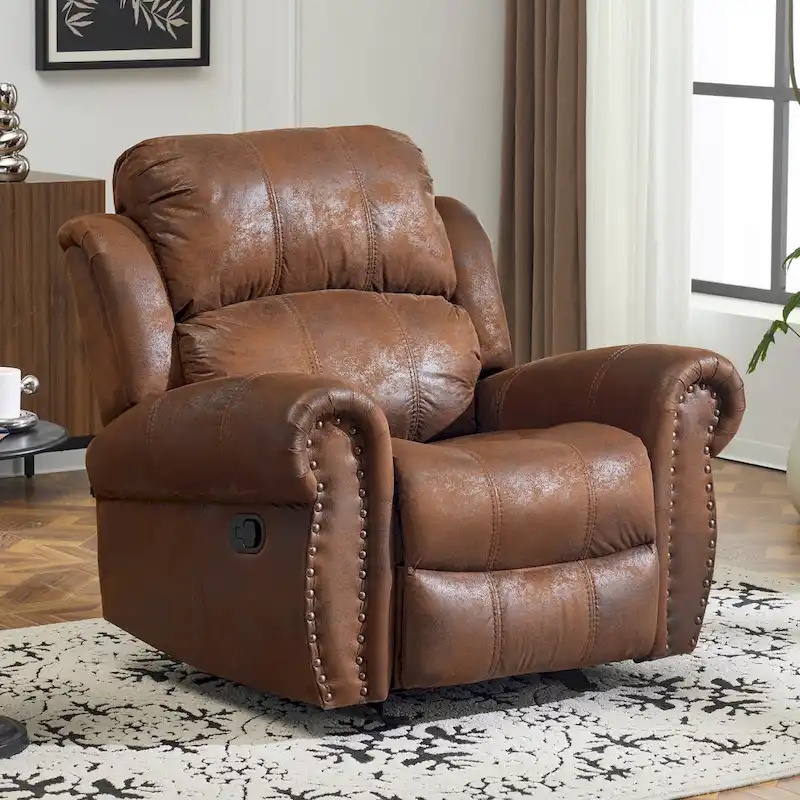 Charlie Bonded Leather Glider Recliner