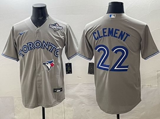 Toronto Blue Jays Ernie Clement Grey Jersey