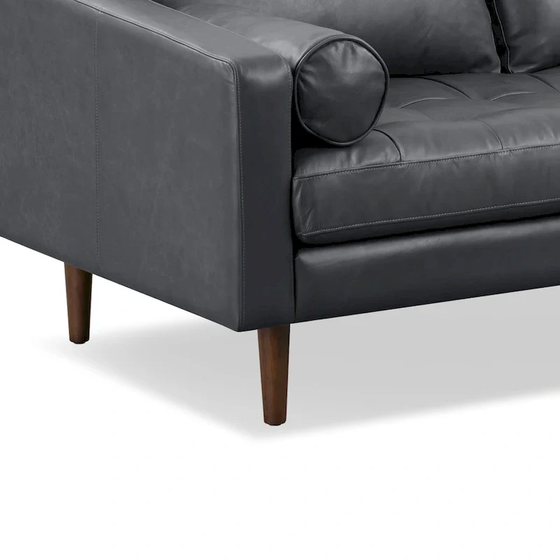 Poly & Bark Napa 72 Apartment Sofa - Full Grain Genuine Italian Leather