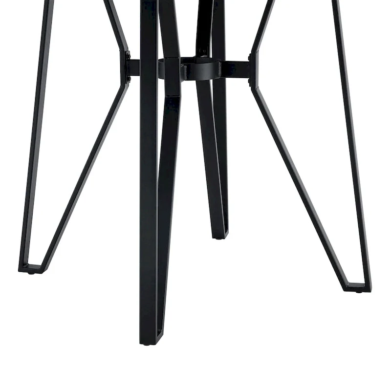 Netia 3-Piece Counter-Height Bar Set with Boucle Upholstered Chairs and Metal Table Base by Christopher Knight Home