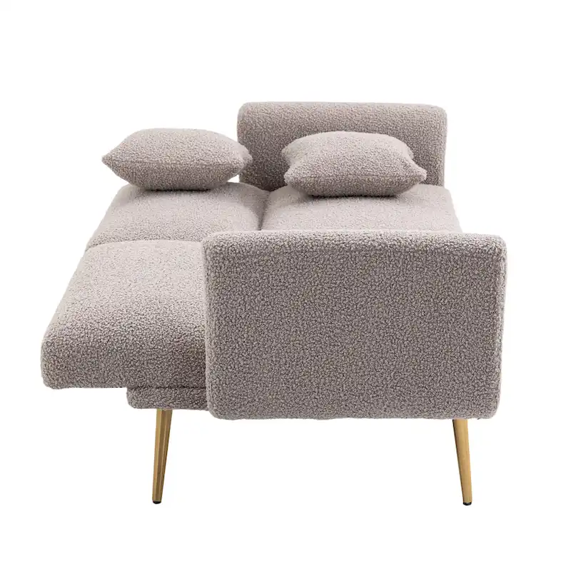 Linen Modular Sofa Section Armless Accent Chair