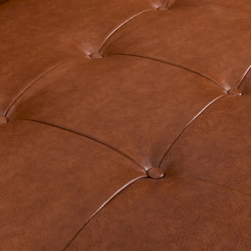 Barnard Mid-century Tufted Sofa with Accent Pillows by Christopher Knight Home