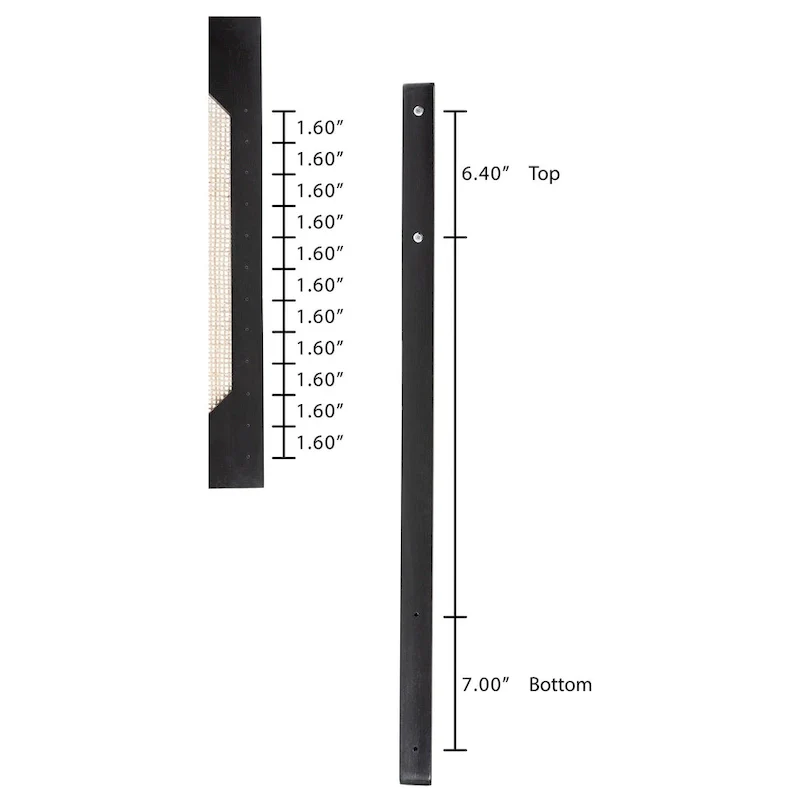 bali & pari Aurelia Modern Bohemian Bayur Wood and Natural Rattan Headboard