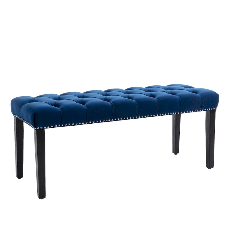 Upholstered Tufted Bench Ottoman Accent Bench