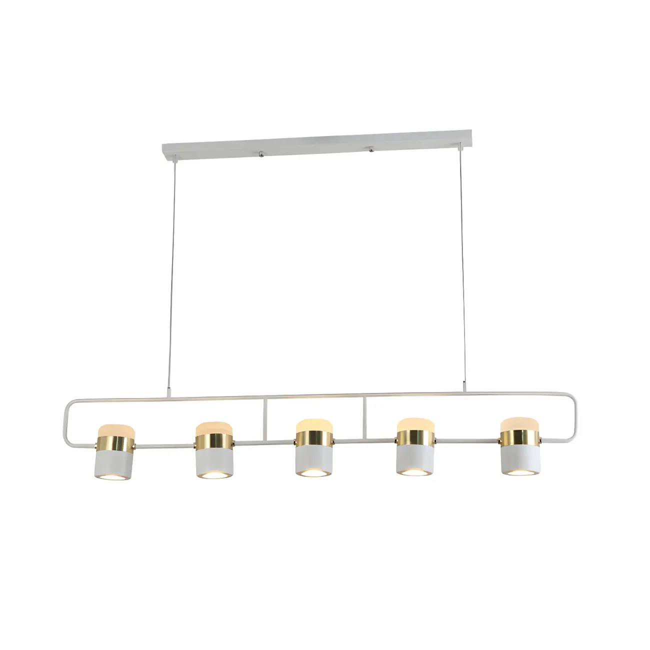 Kitchen Modern Black Cylinder Pendant Light