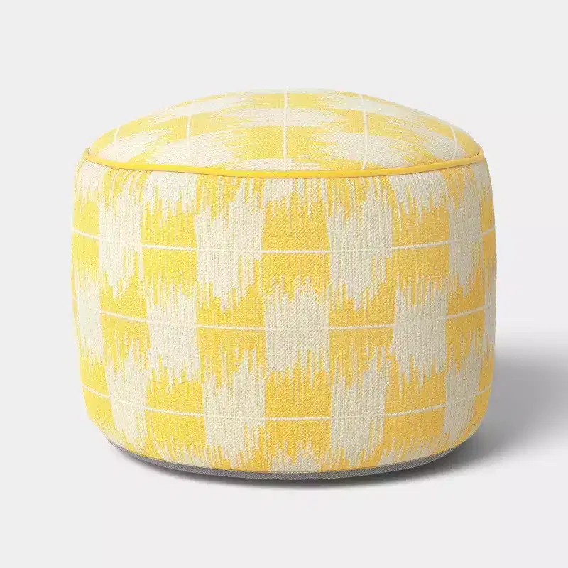 20x14 Brushstroke Ikat Outdoor Patio Pouf - Threshold