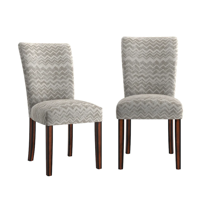 Dinant Print Parsons Dining Side Chairs (Set of 2)