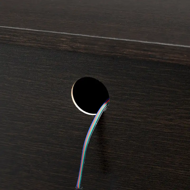 TV Cabinet,entertainment center with LED remote control lights