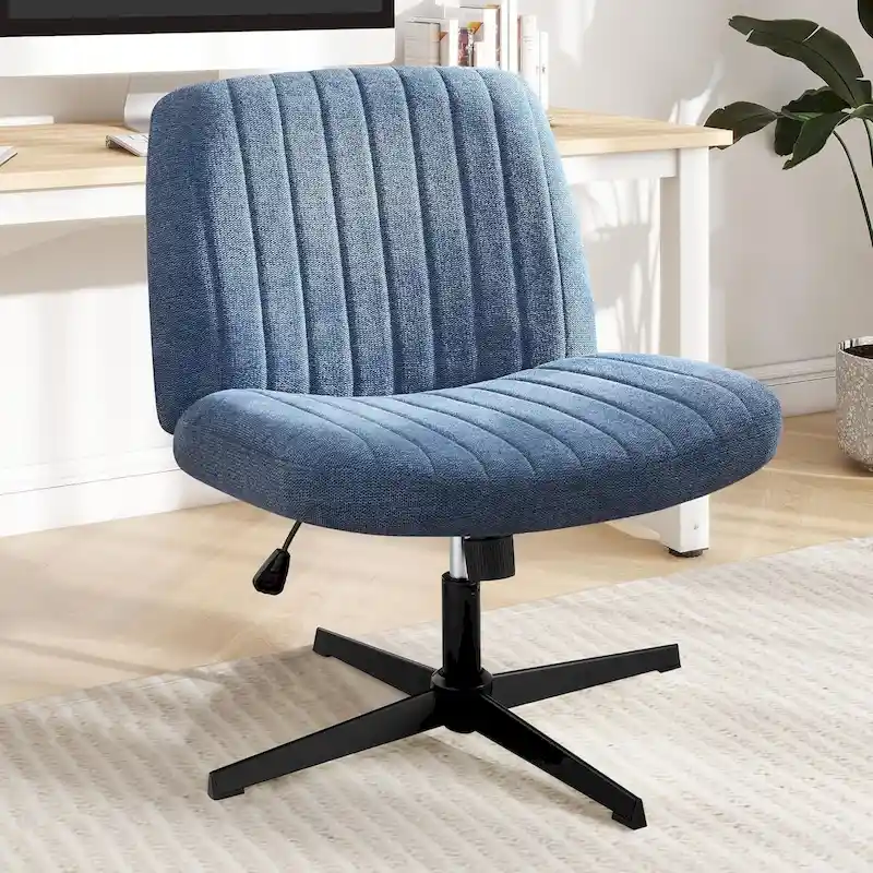 Office Desk Chair - Armless - Swivel with Wheels