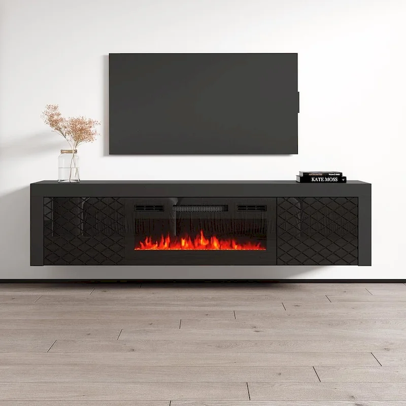 Dia BL-EF Electric Fireplace 71  TV Stand