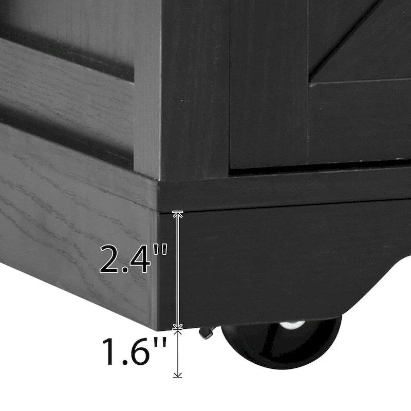 53.5Farmhouse Kitchen Island with Power Outlet