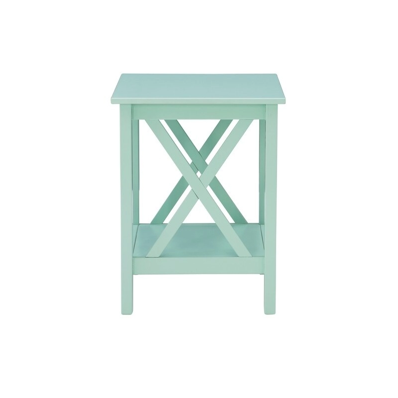 Ripplewood Farmhouse X-Base Side End Table