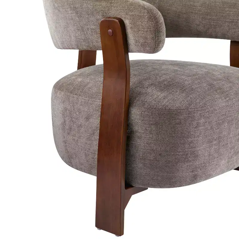 Christopher Knight Home Hepurn Bent Wood Modern Upholstered Accent Chair