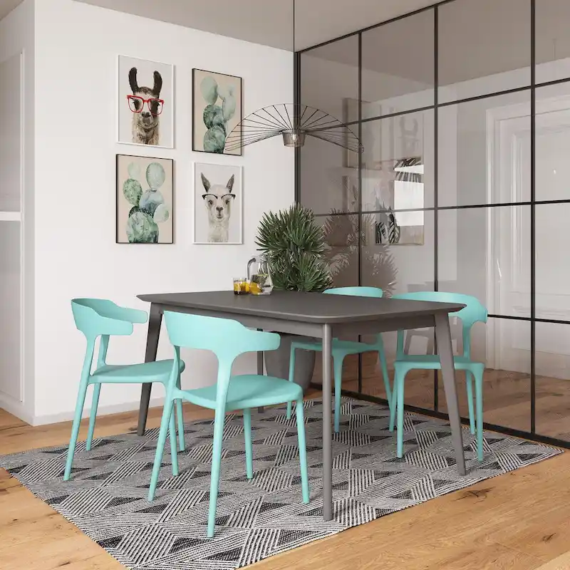 The Novogratz Poolside Felix Stackable Dining Chairs