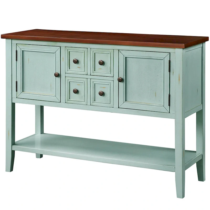 Modern Buffet Sideboard Console Table with Bottom Shelf