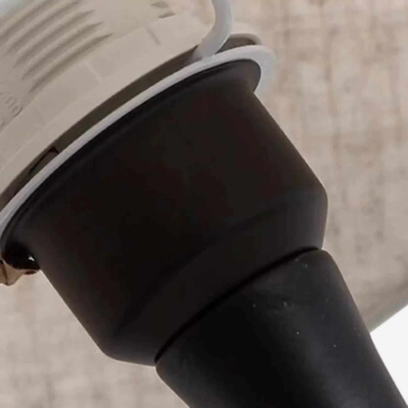 Modern Simple Black LED Table Lamp in Pleated Fabric Shade