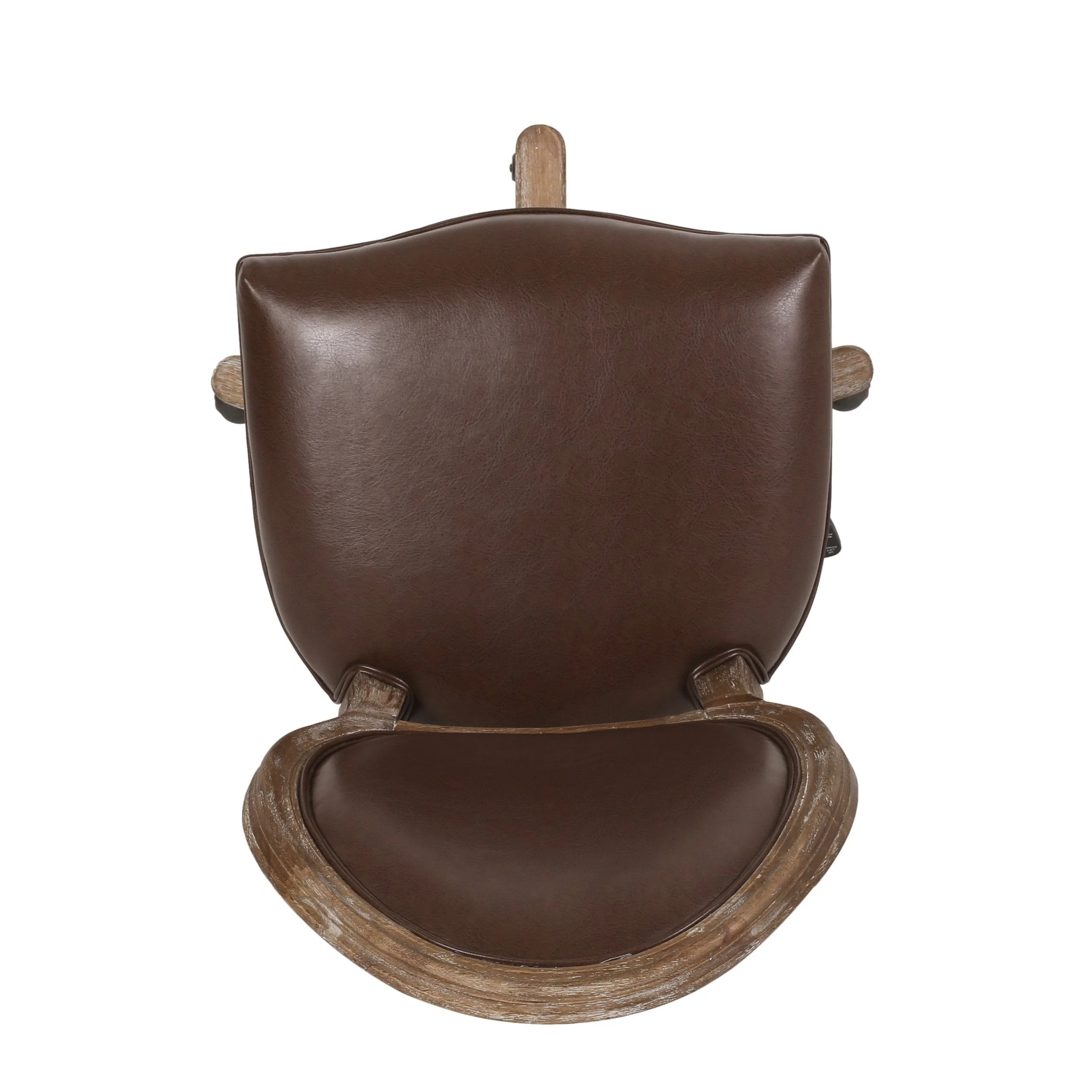 French Country Upholstered Swivel Office Chair - NH639413