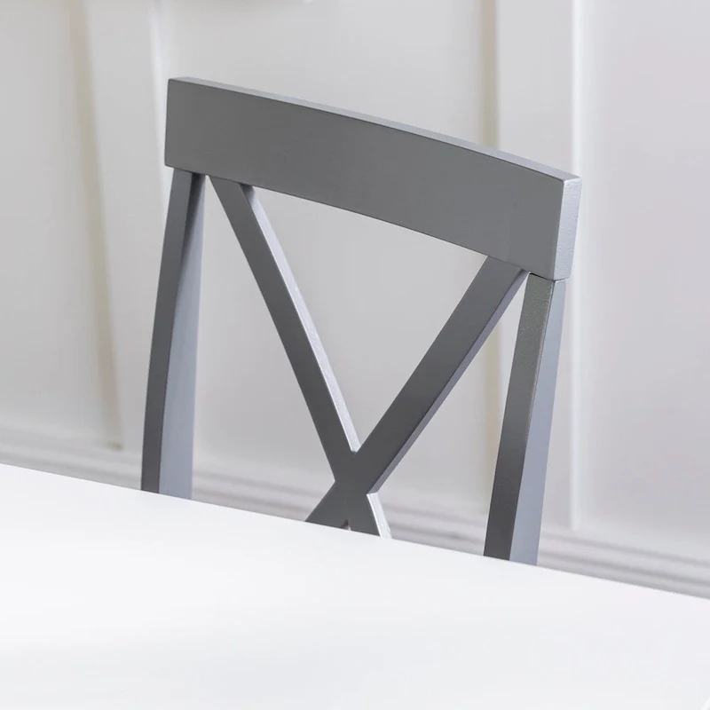 Dining Table with 4 X-Back Chairs