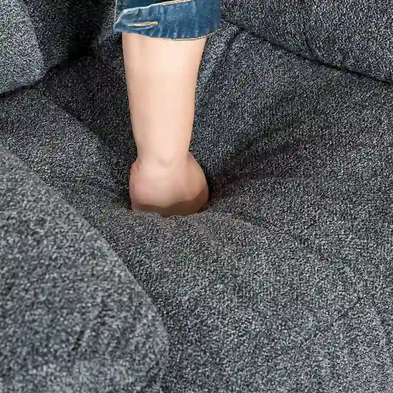 Swivel Rocker Fabric Recliner Chair Manual Reclining Sofa Set of two