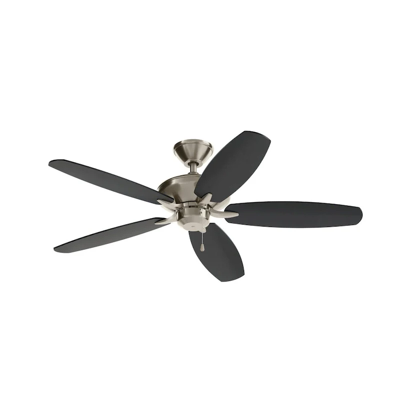 Kichler Renew Energy Star Qualified 52 inch Ceiling Fan Brushed Stainless Steel with Reversible Blades