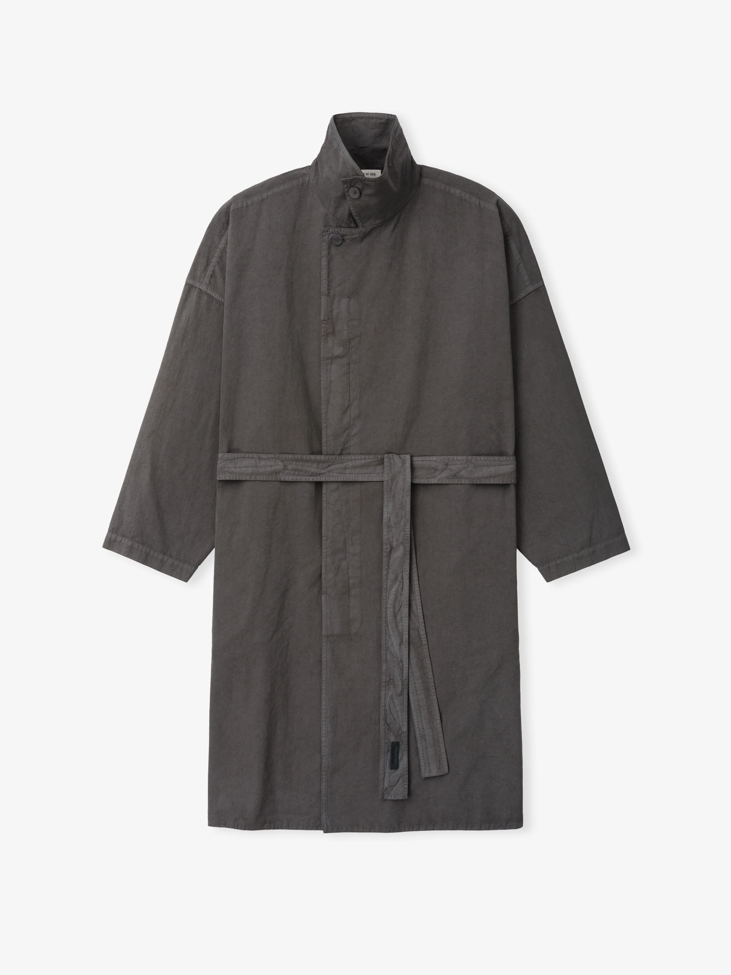 Garment-Dyed Cropped Sleeve Car Coat