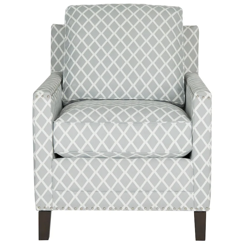 Kylee Peach Pink/ White Polyester Fabric Club Chair - 28.5  x 31.9  x 38.2  - 29Wx32Dx38H